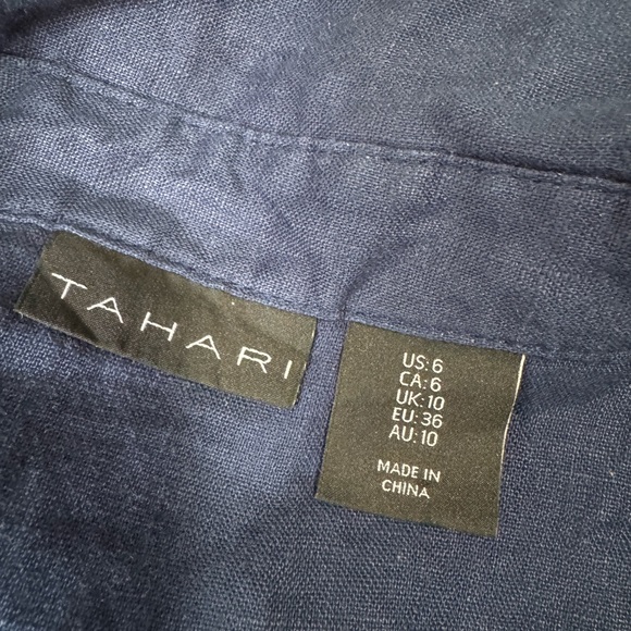 Tahari Navy Sleeveless Mini Dress - Picture 10 of 13